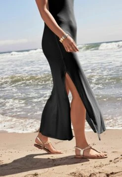 Next Ribbed Midi Standard - Jerseyjurk - Black -Only Mode Winkel fa6a405f64e240d3af0bc296daf90a55