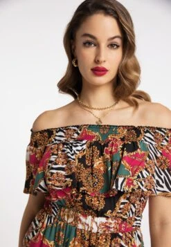 Faina Mioki - Jurk - Rot Mehrfarbig 8 Faina Mioki - Jurk - Rot Mehrfarbig -Only Mode Winkel fceed7946a5547fcb37840dd1b04031c