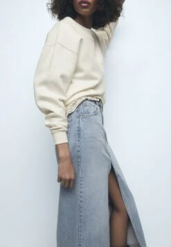 PULL & BEAR Long - Maxirok - Dark Blue -Only Mode Winkel fd7d420b699c42e986909bc9c717479a