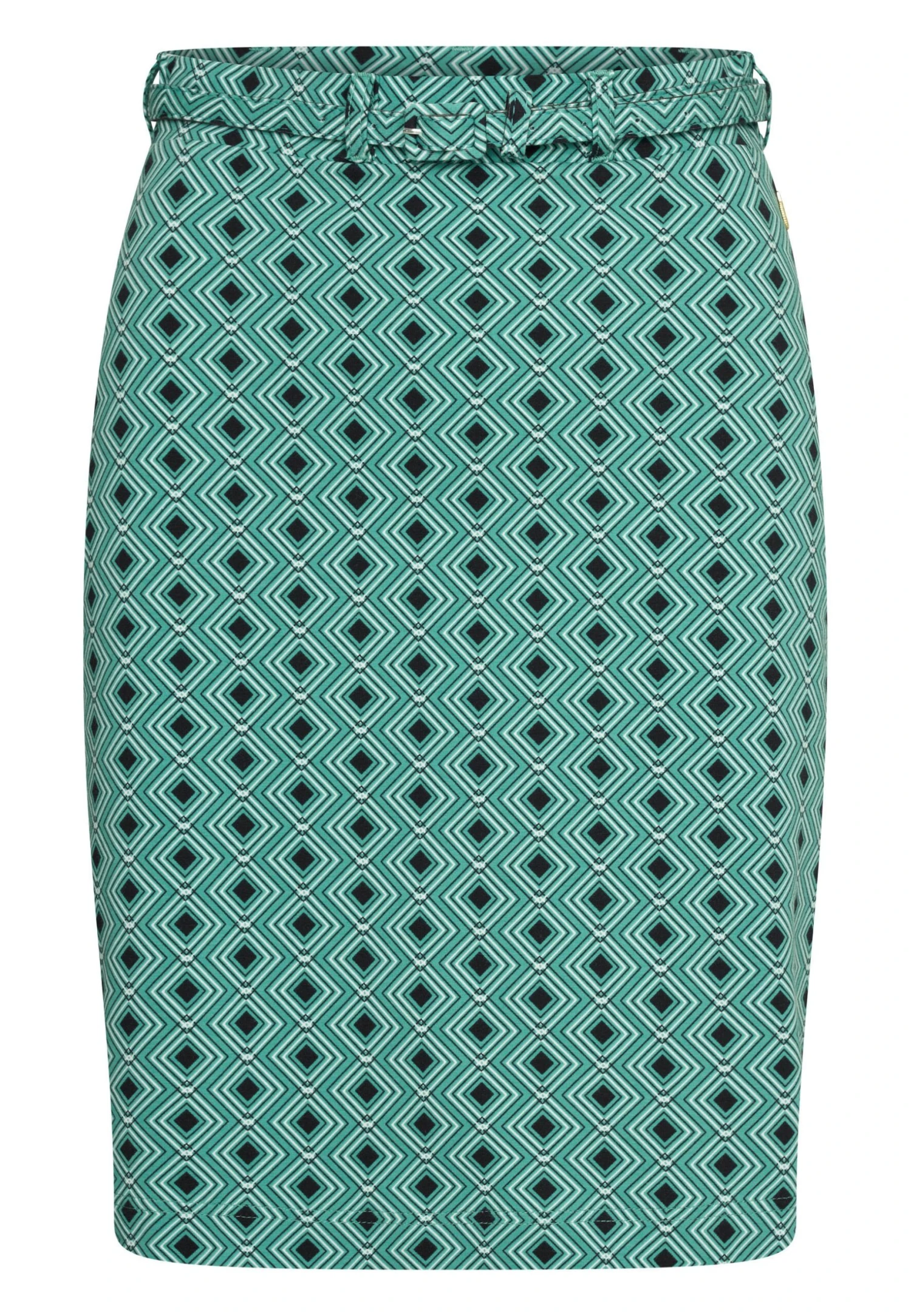 Caught Up With Geometric Pattern - Kokerrok - Green 5 Caught Up With Geometric Pattern - Kokerrok - Green - Afbeelding 5