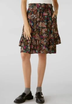 Oui A-Lijn Rok - Brown Red