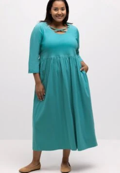 Ulla Popken Jerseyjurk - Türkis