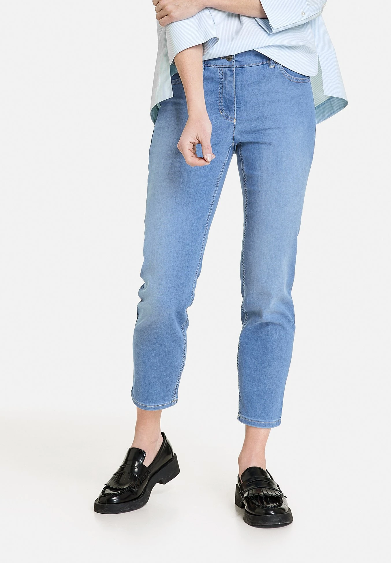 Gerry Weber Verkürzt 7/8 Best4Me - Slim Fit Jeans - Blue Denim 1 Gerry Weber Verkürzt 7/8 Best4Me - Slim Fit Jeans - Blue Denim