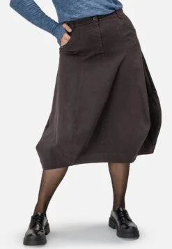 HELMIDGE A-Lijn Rok - Dunkel Khaki -Only Mode Winkel feef5b2de65c430fbc9e1046984e8e9f
