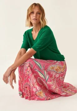 Semina - A-Lijn Rok - Pink -Only Mode Winkel ff04a5db78aa4379b66425be6aeea994