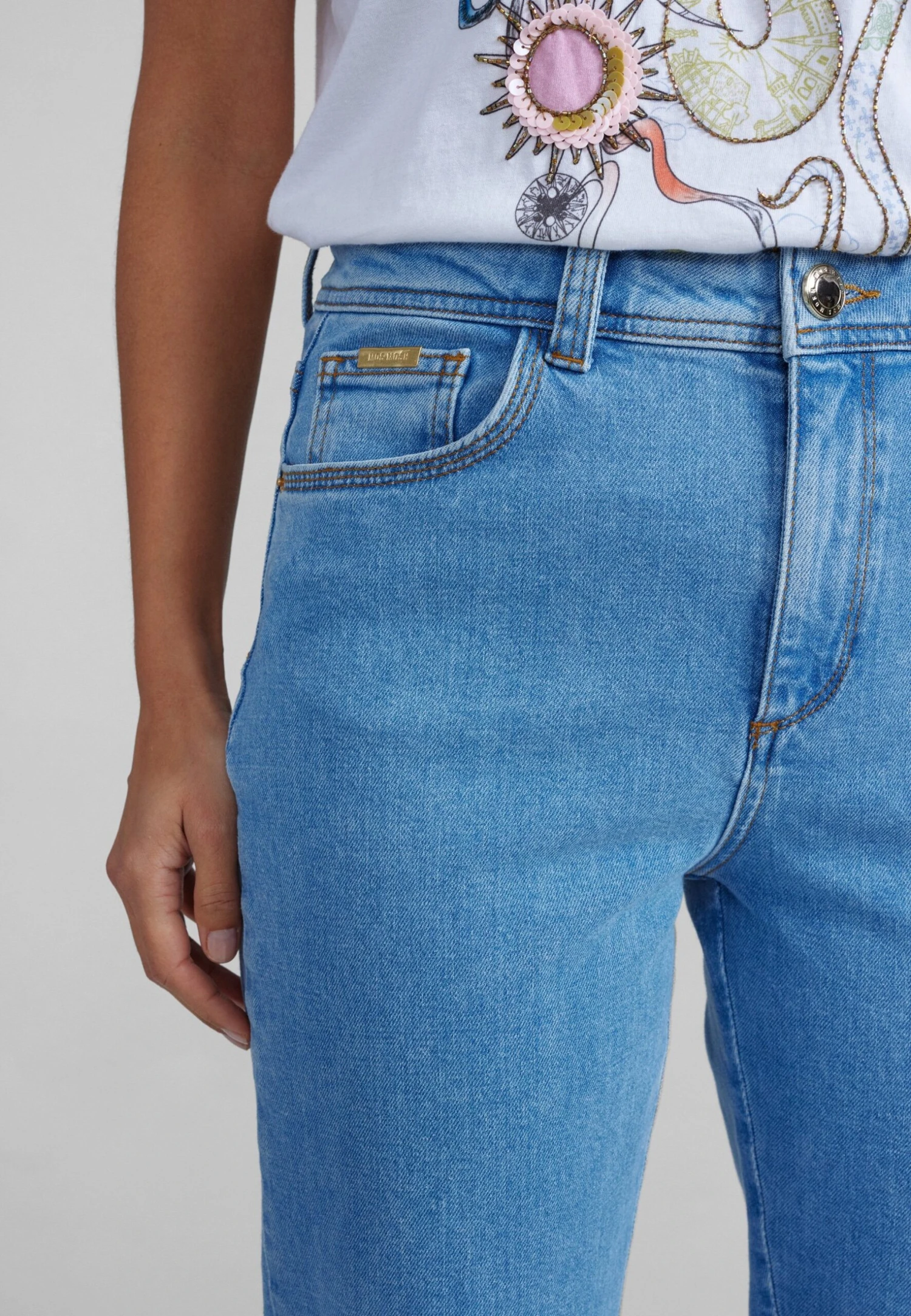 Mos Mosh Jessica Kyoto Flare - Bootcut Jeans - Light Blue 6 Mos Mosh Jessica Kyoto Flare - Bootcut Jeans - Light Blue - Afbeelding 6