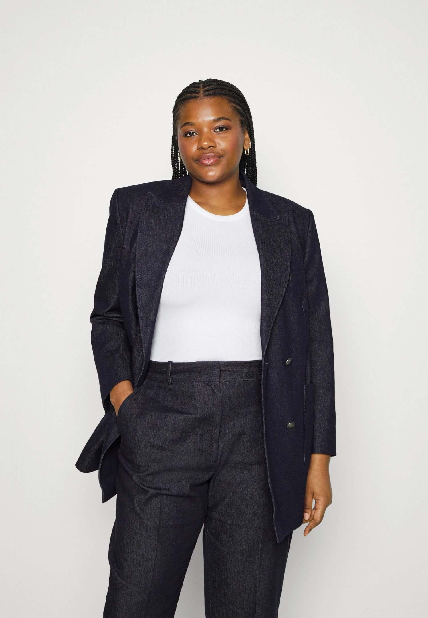 Blend Tailored- Halflange Jas - Indigo Blue 4 Blend Tailored- Halflange Jas - Indigo Blue - Afbeelding 4